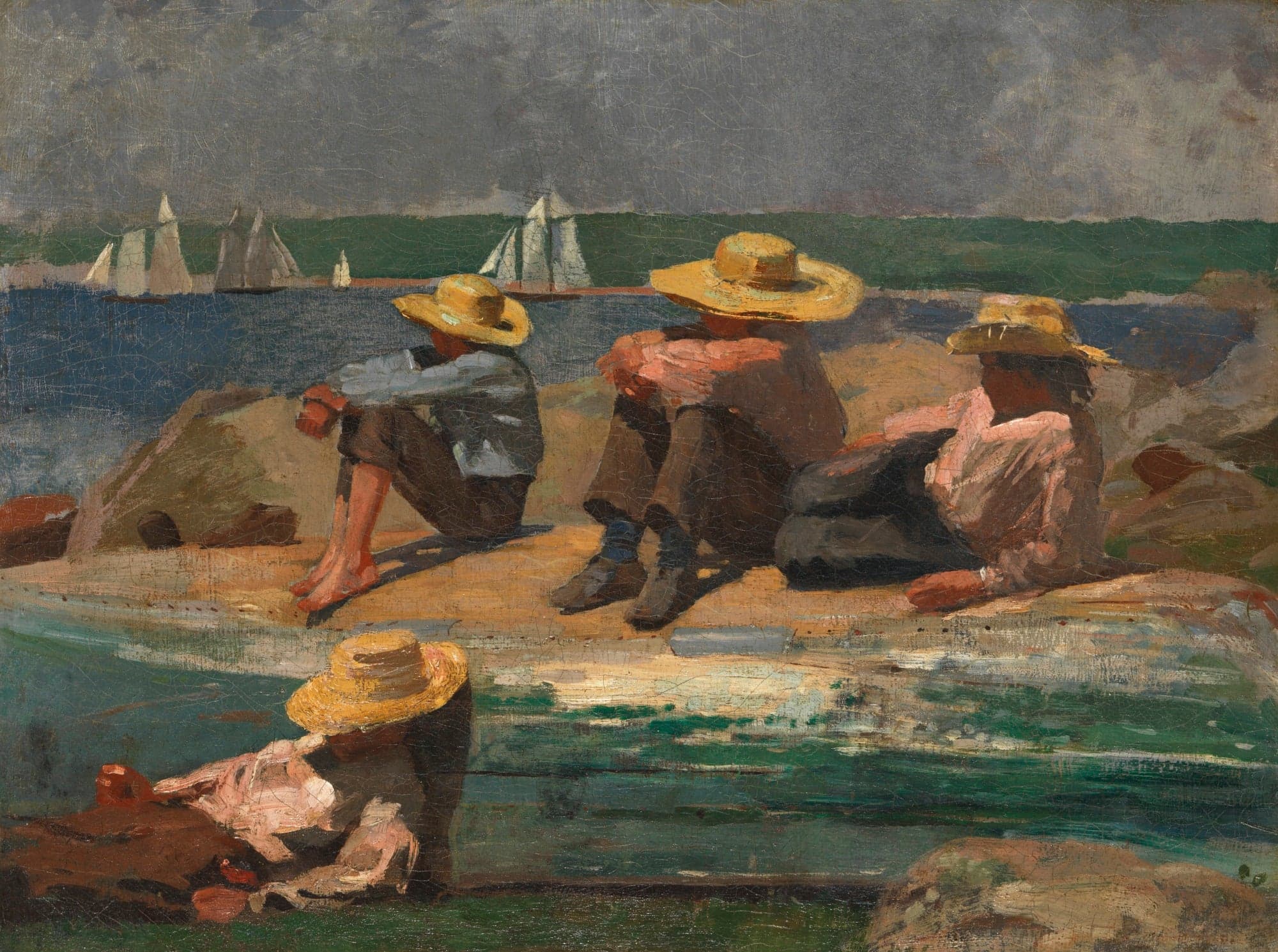 Des enfants sur la plage